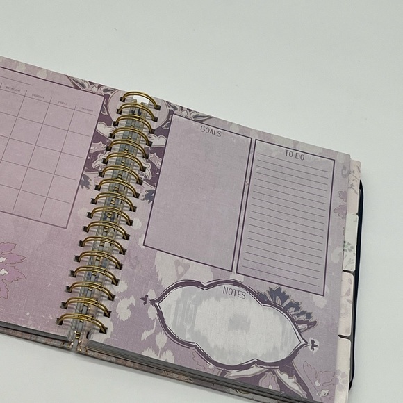 Journal notebook organizer Binder goals to do spiral notebook binder floral - Picture 5 of 11
